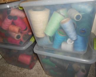 Boxes of Spools of Thread