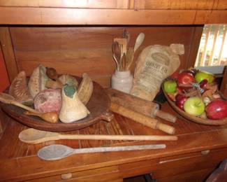 Wooden Bowls, Rolling Pins, etc