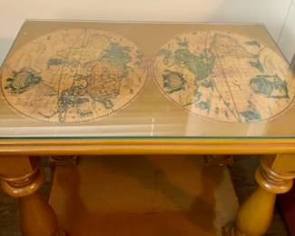 70’s retro map side table