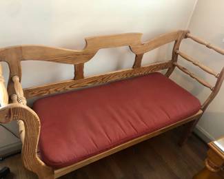Primitive pine bench
