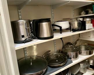 Pots, pans, blenders, and other kitchen cookware 