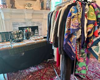 Vintage designer watches, clothes, scarves 