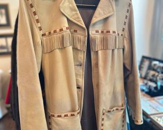 Vintage Western genuine leather jacket 