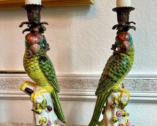 Vintage candle holders 