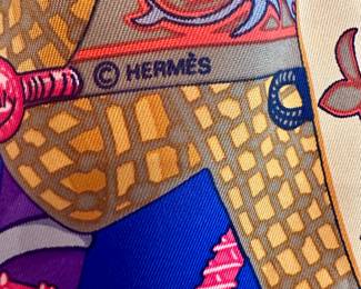 Vintage Hermes and designer scarves