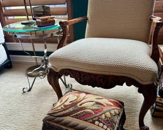 Vintage real wood chair 