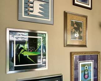 Signed and numbered lithographs by notable artists