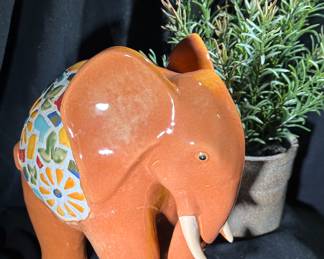 Festive Ceramic Elephant