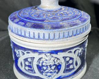 Antique German Salt Glazed Stoneware Crock