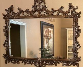 Large Ornate Wall Mirror