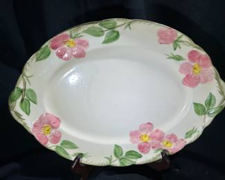 Desert Rose Oval Serving Platter