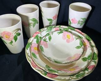 Desert Rose Glasses and Bowls
