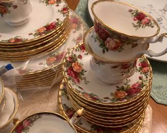 royal albert old country rose china set