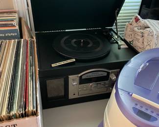 Record Player w/ tape deck