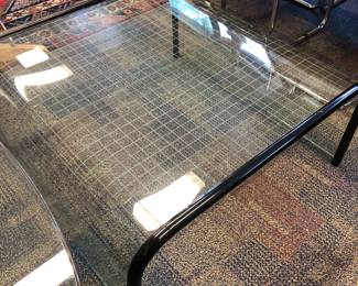 Pace glass coffee table 