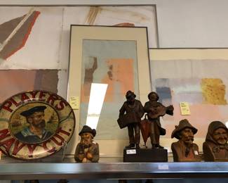 Players navy cut Antique tobacco advertising sign