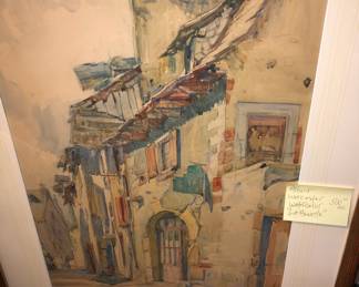 Albert Worcester watercolor