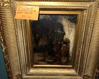 Johannes Jurres oil on board Wayfarers 