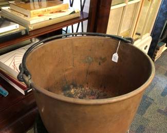 Large copper pail