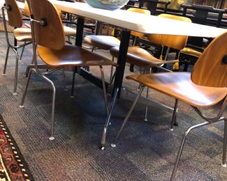Eames dining table & 6 Eames chairs 