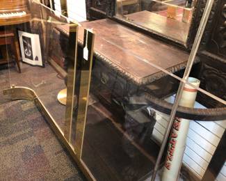 Lucite king bed with footboard and rails 