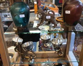 2 Jugtown Ware Art pottery vases 