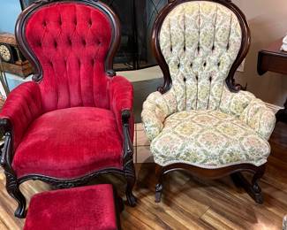 Coordinating Victorian chairs. Great condition.