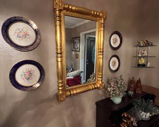 Ornate gold mirror