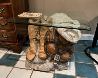 Ceramic Western Side Table