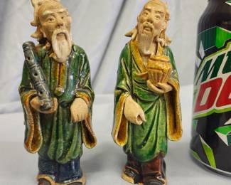 Antique Chinese Handmade Sculpture Clay Pottery Figurine Mud Man