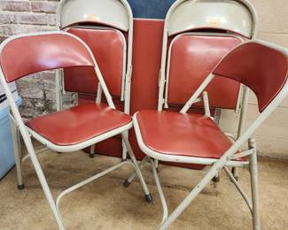 Samsonite CARD TABLE & 4 FOLDING CHAIRS