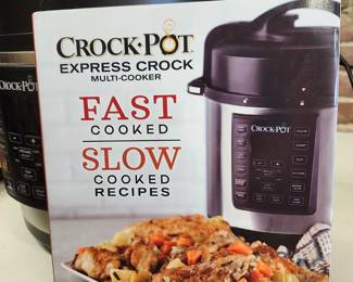 Crock Pot Express Crock Multi-Cooker and Cookbook