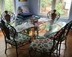Metal Glass Kitchen Table