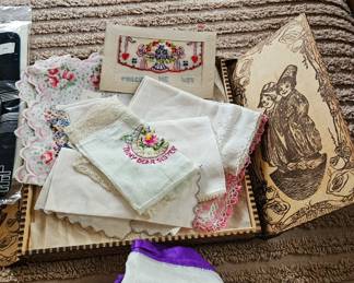 Hankie box and hankies