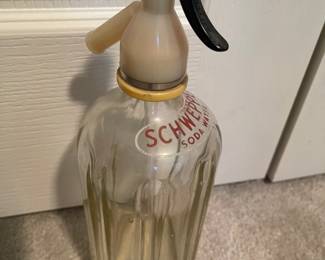 Schweppes Soda syphon bottle-vintage
