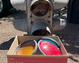 Antique Darley Simplex d-810 Traffic light, amazing piece with reflectors.