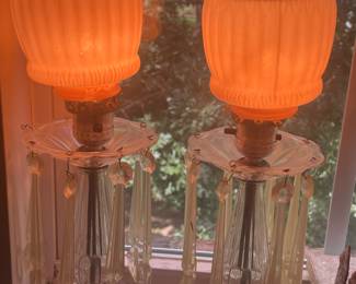 Vintage bedside lamps