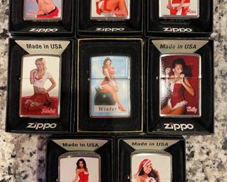 Collection of Zippo Lighters