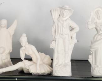 Soft fired ceramic figurines