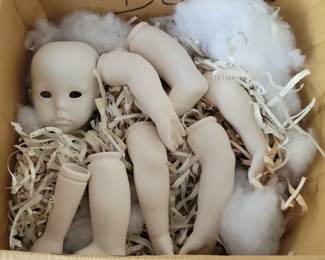 Soft fired ceramic doll parts