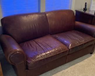 CRATE & BARREL Leather Sofa