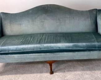 Vintage Ethan Allen Velour Sofa