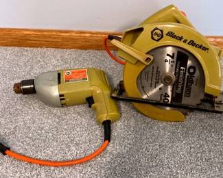 Black Decker Circular Saw and Drill