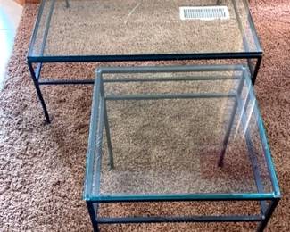 Iron Glass Top Tables
