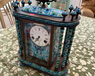 Vintage enamel clock