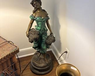 Original Hippolyte Automne bronze statue sculpture by Moreau