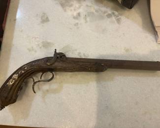 Vintage flint lock gun