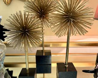 SOLD set of 3 interlude starburst sculpture - SOLD - 14h, 12h, 10h