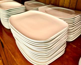 SOLD A butlers pantry FULL of high end plates, platters, bowls....