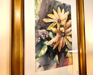 Original Floral Watercolor (signed by artist)  $800 23 x 30 